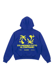 Hoodie "SAMURAIJAYxBASEDODICI" TuttoSbagliato Blue/Yellow