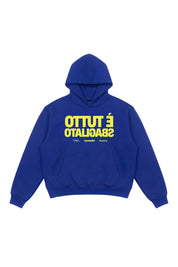 Hoodie "SAMURAIJAYxBASEDODICI" TuttoSbagliato Blue/Yellow