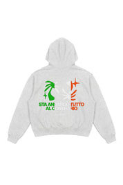 Hoodie "SAMURAIJAYxBASEDODICI" TuttoSbagliato Grey/ITA
