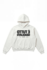 Hoodie "SAMURAIJAYxBASEDODICI" TuttoSbagliato White/Black