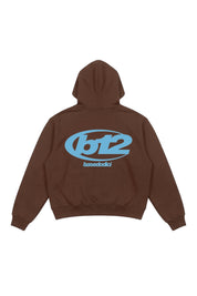 Hoodie "TEAM012" Back 12 Brown/Azure