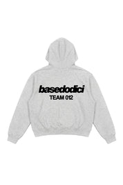 Hoodie "TEAM012" Back Logo AshGrey/Black