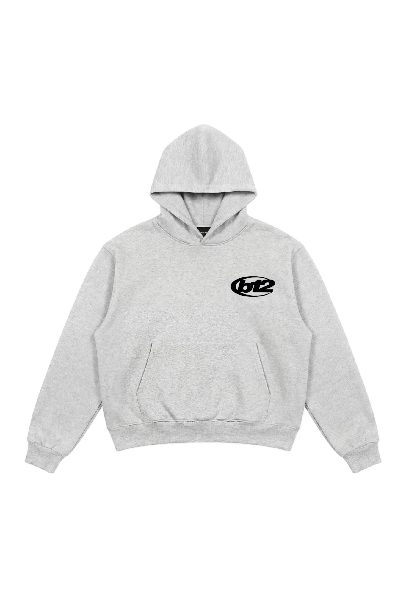 Hoodie "TEAM012" Back Logo AshGrey/Black