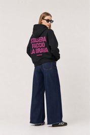 Hoodie "VIRAL EDIT" FaccioLaBrava Black/GlitterPink