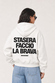 Hoodie "VIRAL EDIT" FaccioLaBrava White/Black