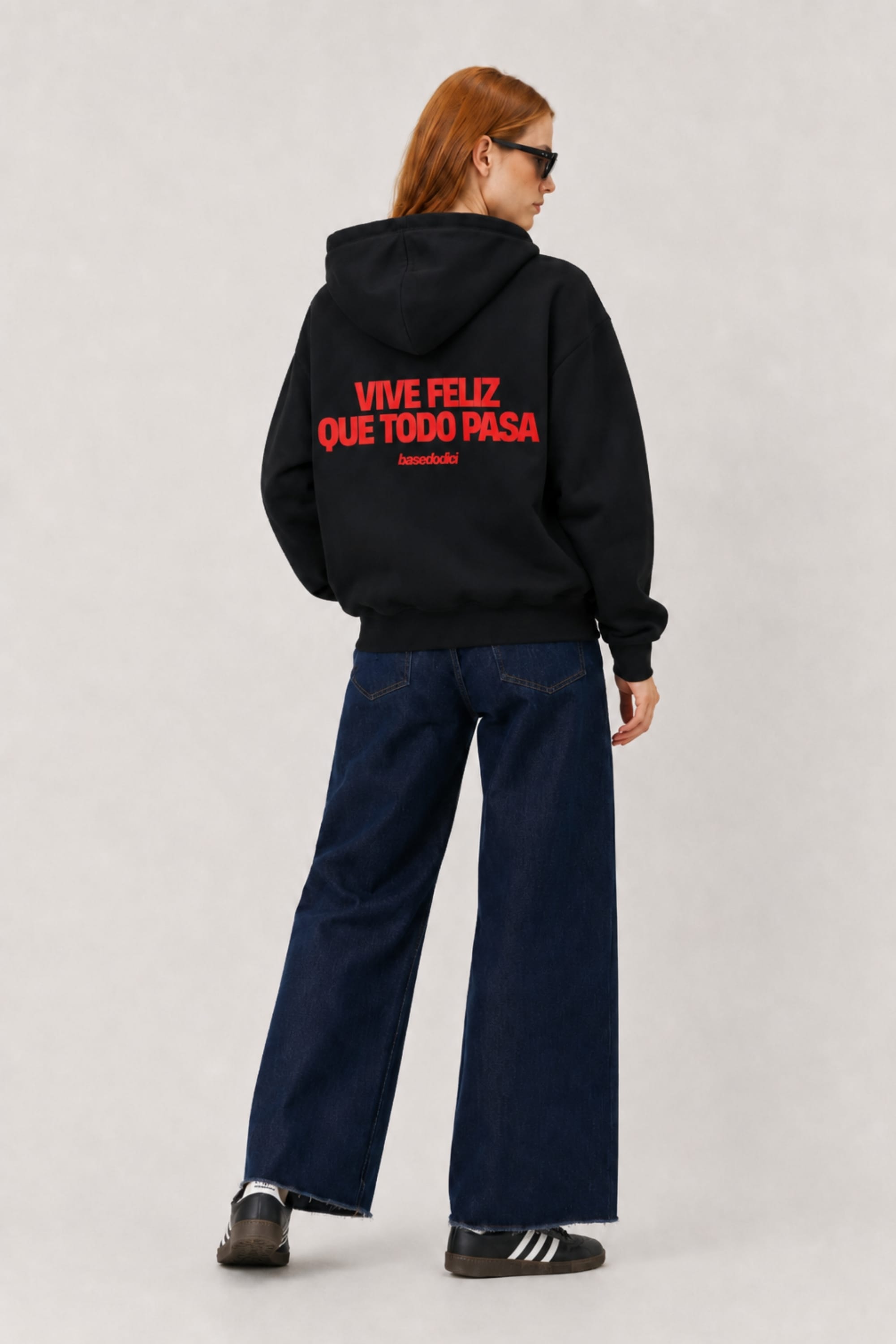 Hoodie "VIRAL EDIT" ViveFeliz Black/Red