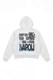 Hoodie “WISHYOUR” Boyfriend White