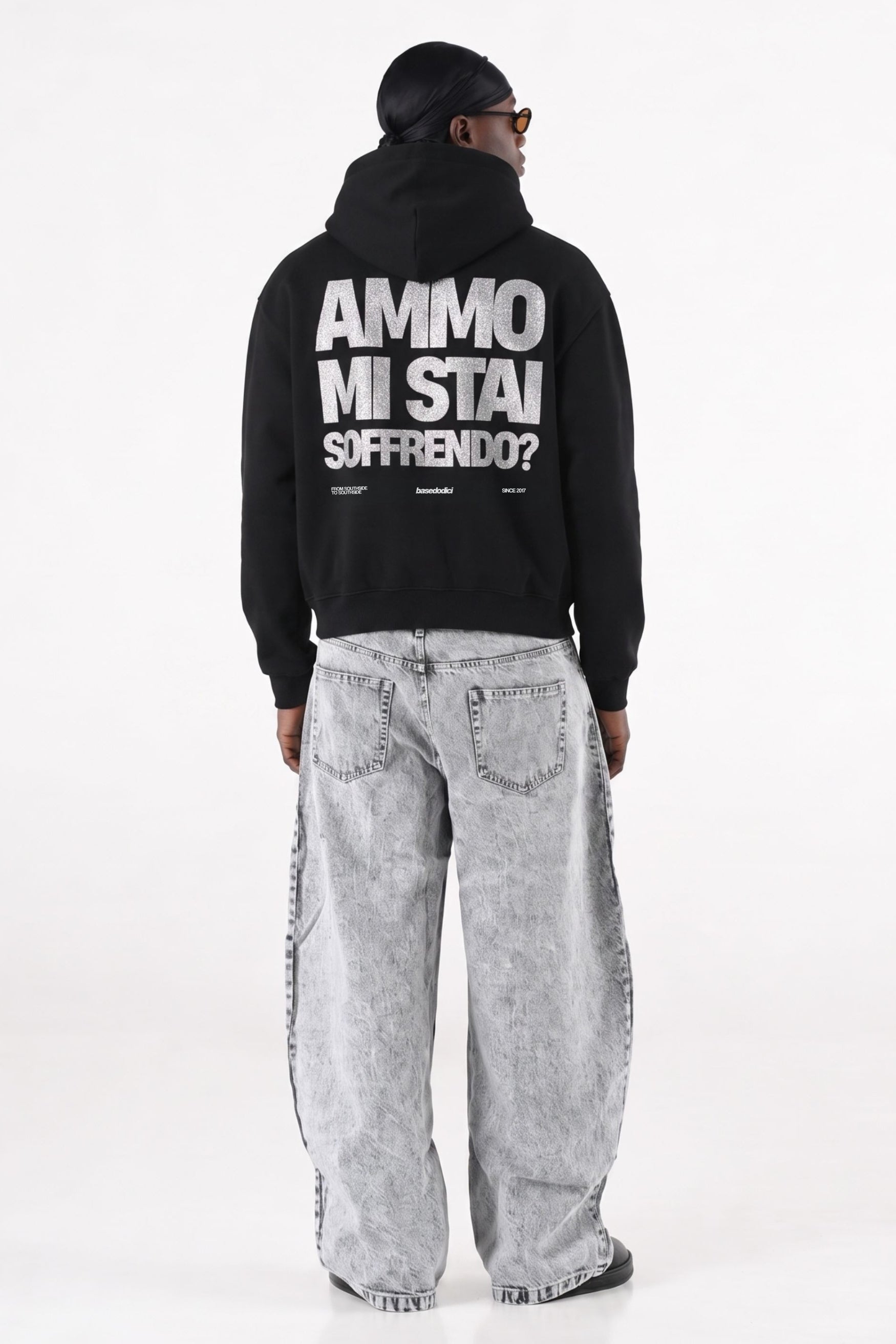 Hoodie "AMMO" MiStaiSoffrendo Black/Glitter