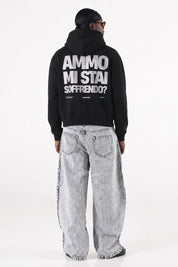 Hoodie "AMMO" MiStaiSoffrendo Black/Glitter