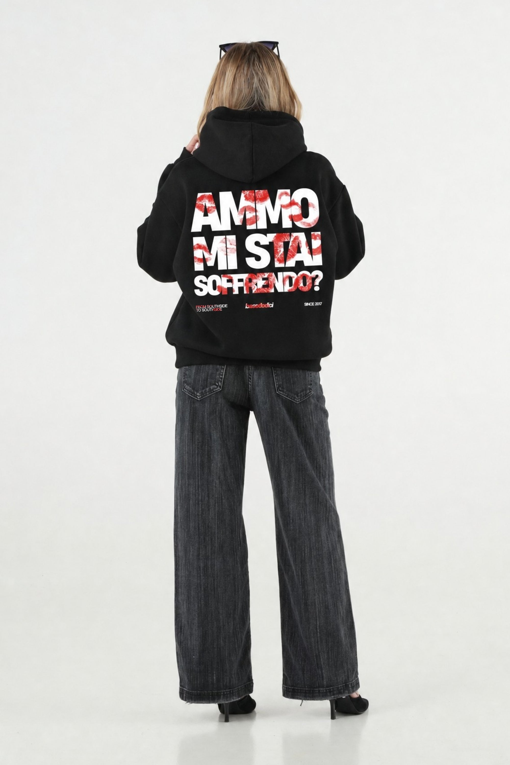 Hoodie "AMMO" MiStaiSoffrendo Black/Kiss
