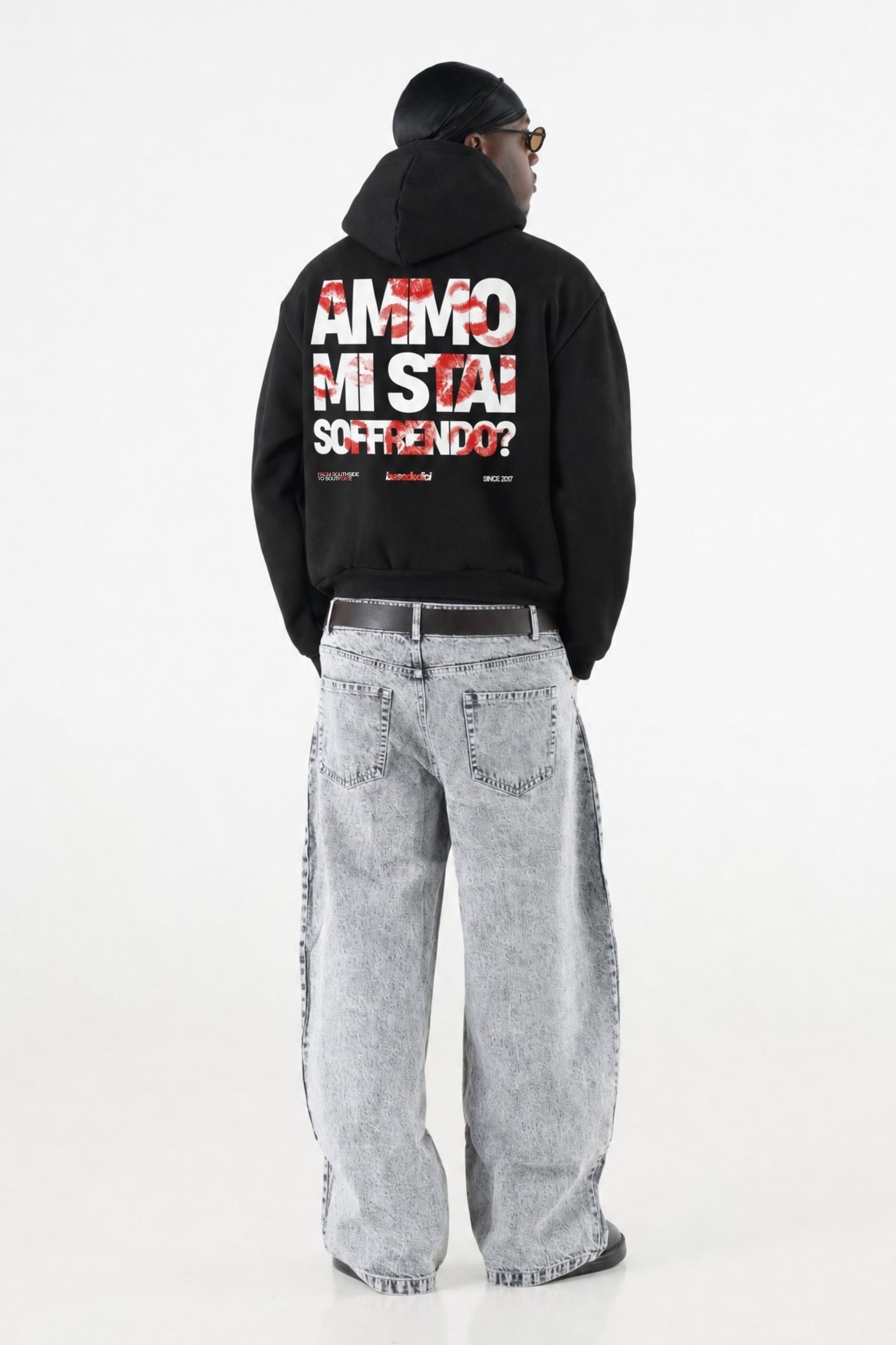 Hoodie "AMMO" MiStaiSoffrendo Black/Kiss