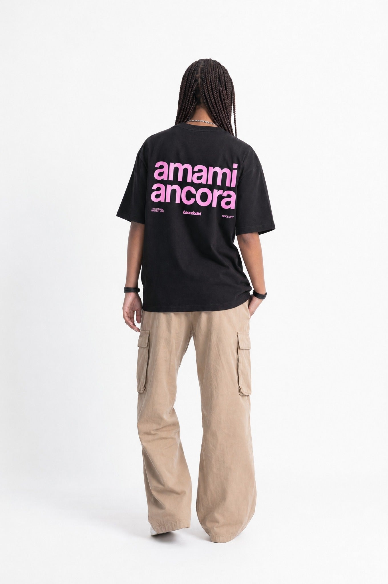 T-Shirt "COPY&PASTE" AmamiAncora Black/Pink