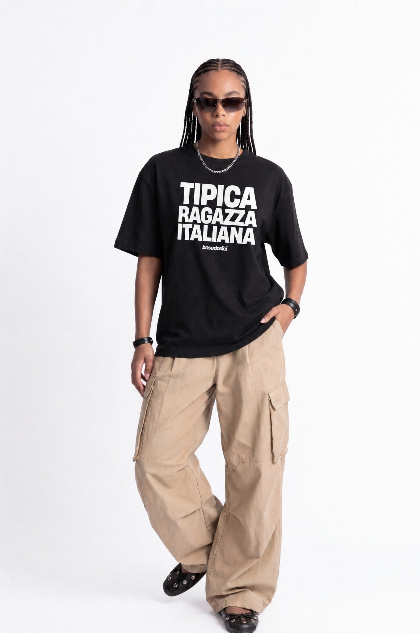 T-Shirt "COPY&PASTE" RagazzaItaliana Black/White