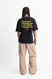 T-Shirt "COPY&PASTE" SexIsCool Black/Yellow