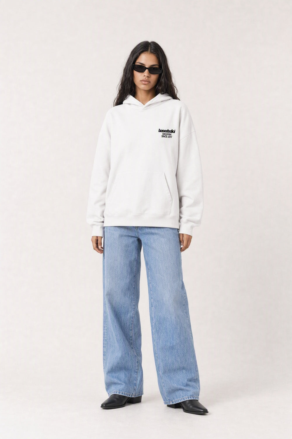 Hoodie "VIRAL EDIT" TU SI BELL BELL White/Animalier