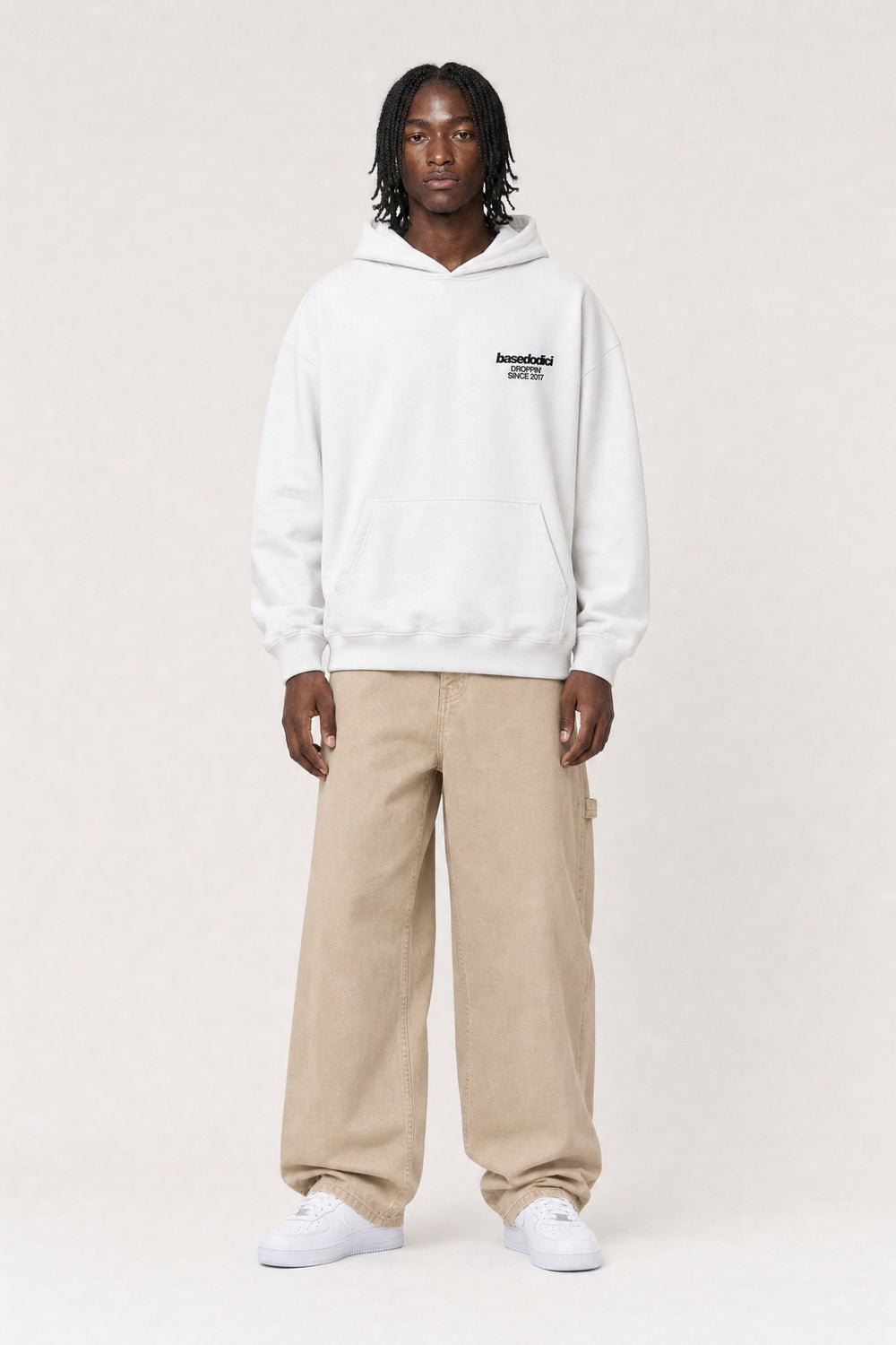 Hoodie "VIRAL EDIT" TiAmoVenerdì White/Black