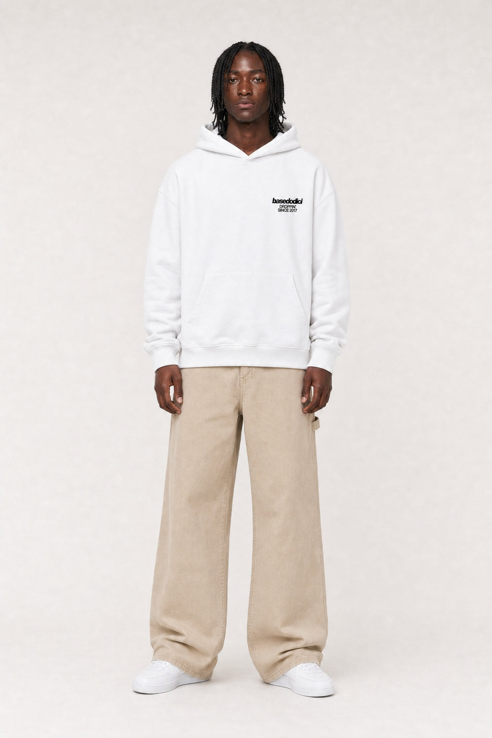 Hoodie "VIRAL EDIT" TU SI BELL BELL White/Animalier