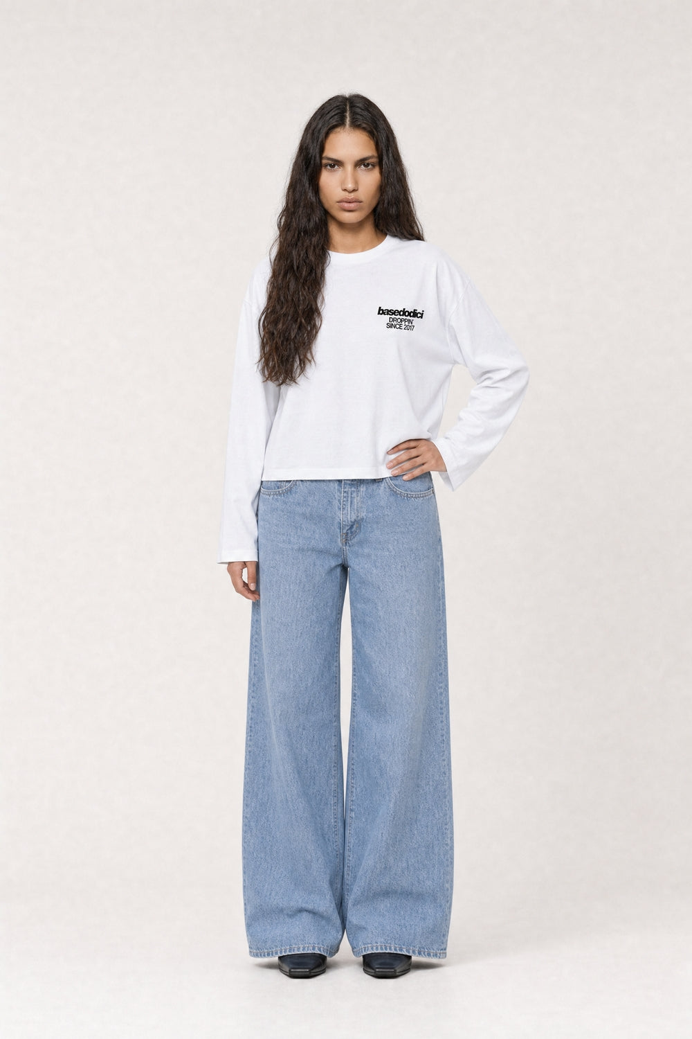 Longsleeve "VIRAL EDIT" TU SI BELL BELL White/Animalier