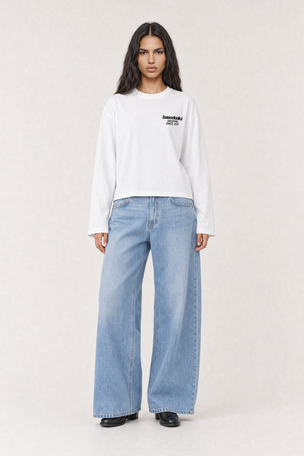 Longsleeve "VIRAL EDIT" TU SI BELL BELL White/Black