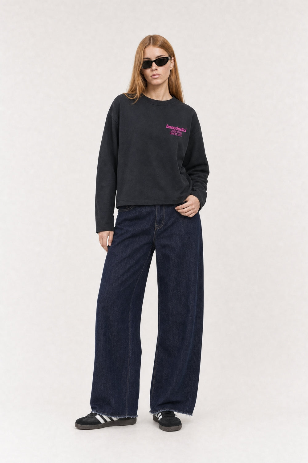 Longsleeve "VIRAL EDIT" TiAmoVenerdì Black/GlitterPink