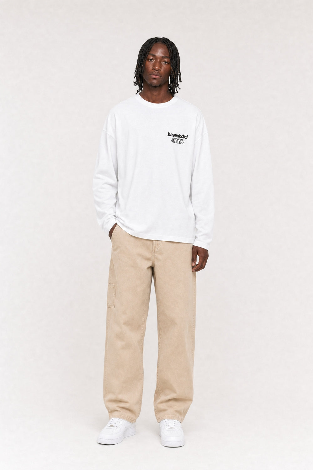 Longsleeve "VIRAL EDIT" ViveFeliz White/Black