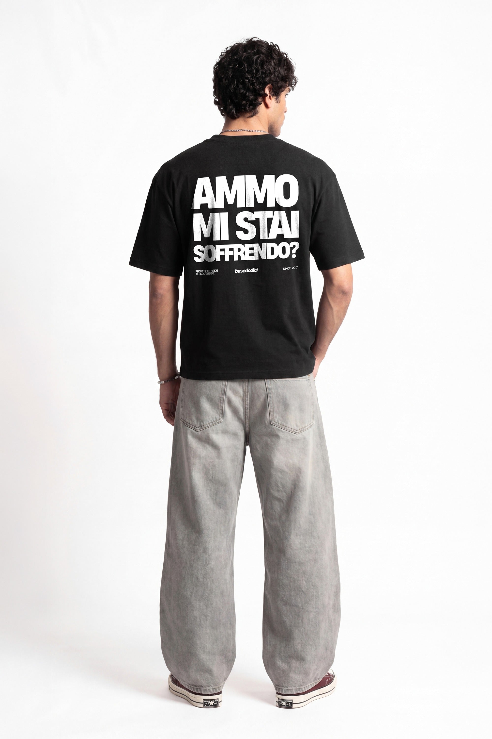 T-Shirt "COPY&PASTE" MiStaiSoffrendo Black/White