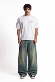 T-Shirt "COPY&PASTE" MiStaiSoffrendo White/Pink