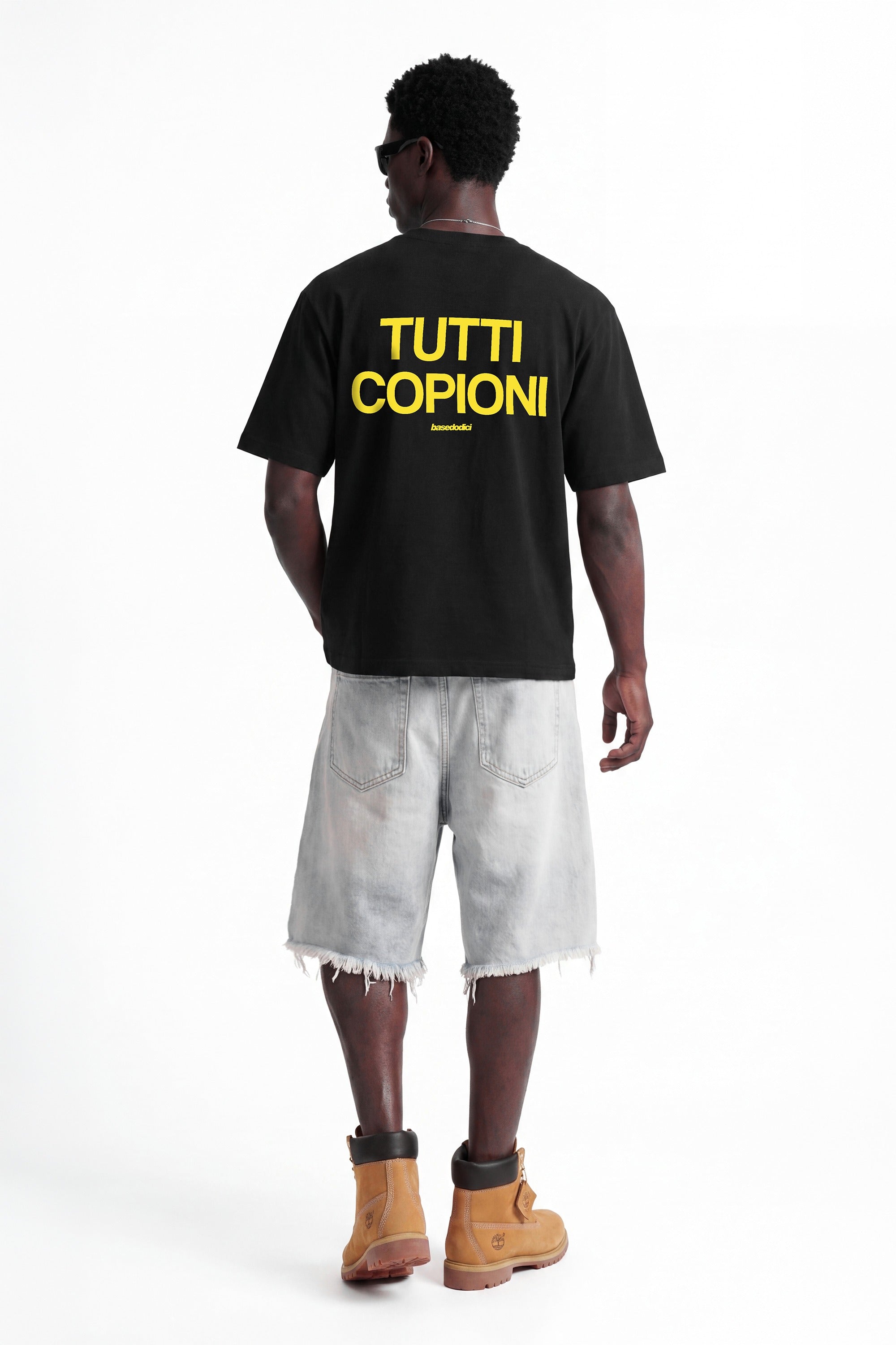 T-Shirt "COPY&PASTE" TuttiCopioni Black/Yellow