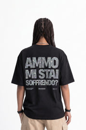 T-Shirt "COPY&PASTE" MiStaiSoffrendo Black/Glitter