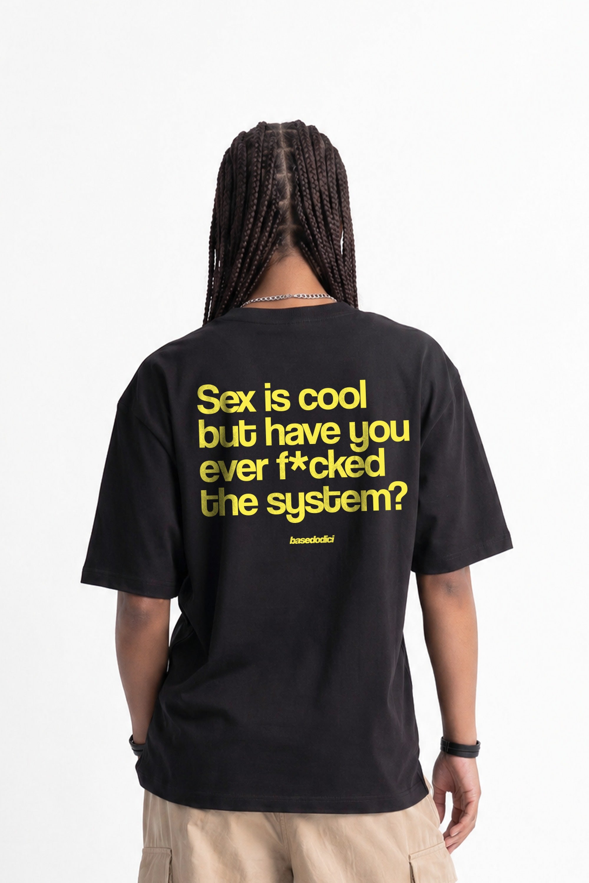 T-Shirt "COPY&PASTE" SexIsCool Black/Yellow