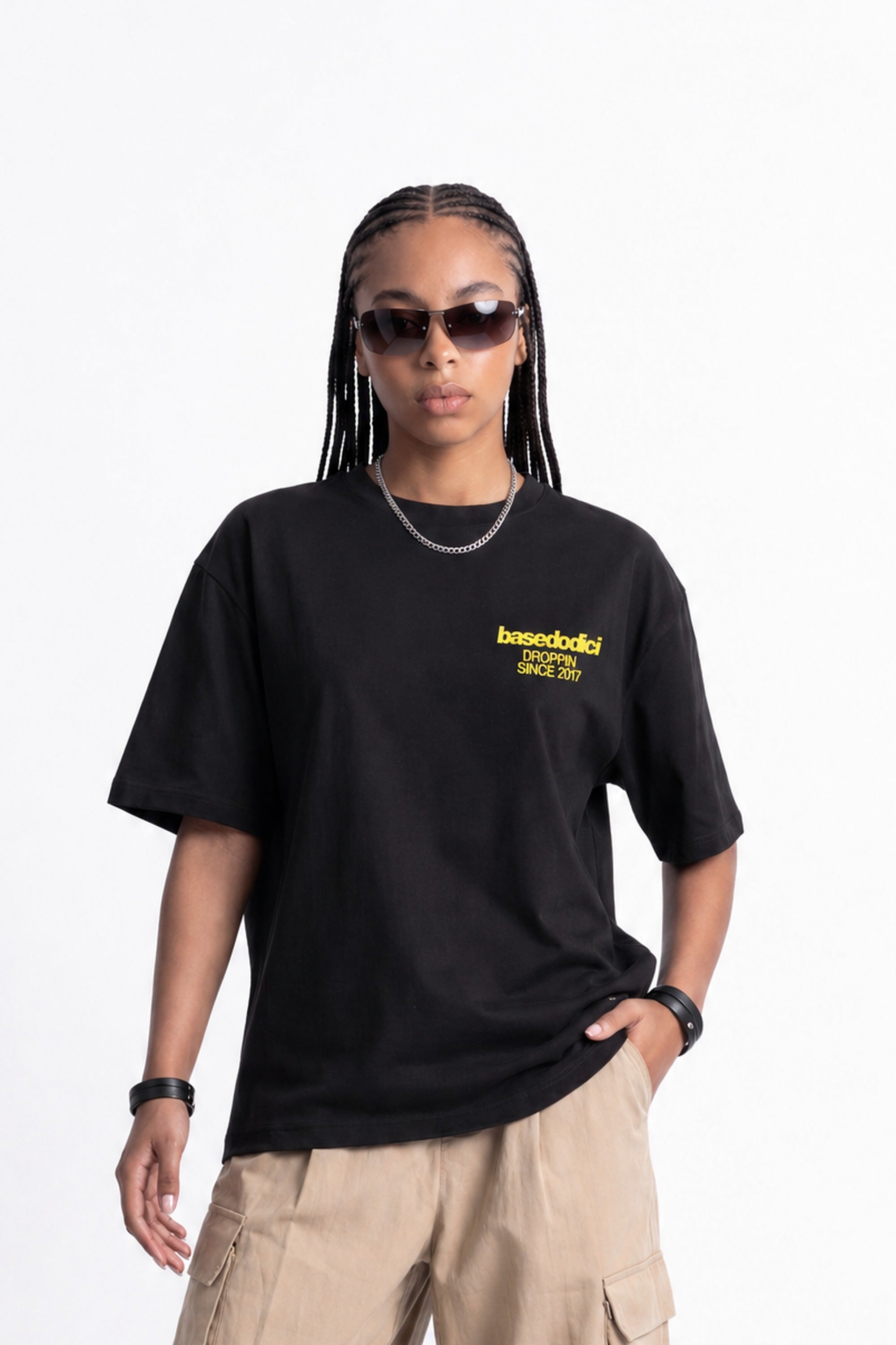 T-Shirt "COPY&PASTE" SexIsCool Black/Yellow