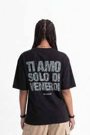 T-Shirt "COPY&PASTE" TiAmoVenerdì Black/Glitter