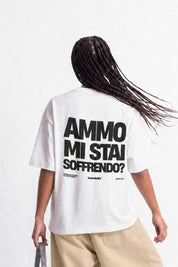 T-Shirt "COPY&PASTE" MiStaiSoffrendo White/Black