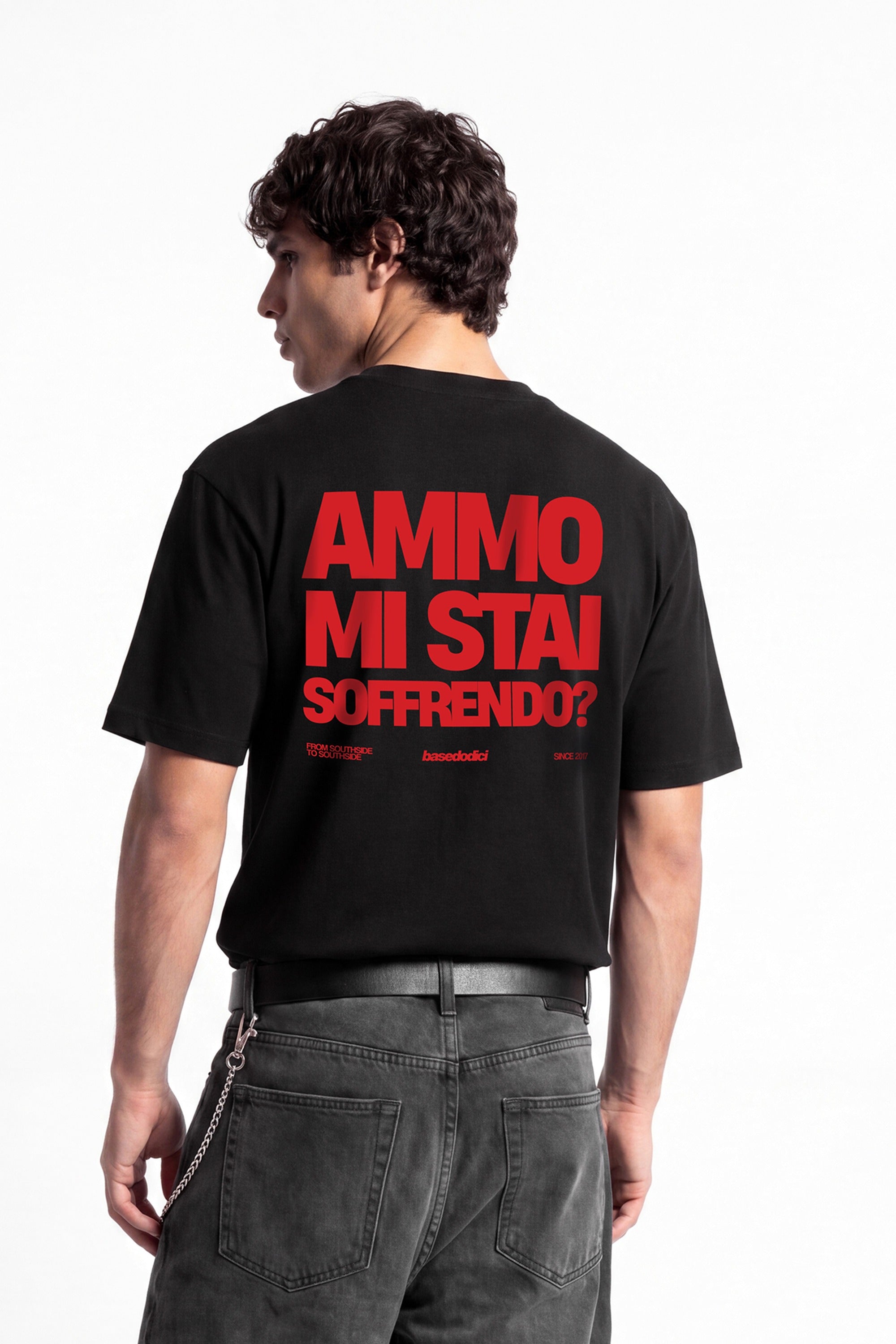 T-Shirt "COPY&PASTE" MiStaiSoffrendo Black/Red