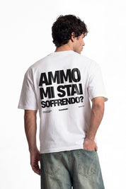 T-Shirt "COPY&PASTE" MiStaiSoffrendo White/Black