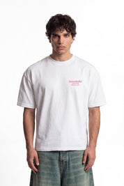 T-Shirt "COPY&PASTE" MiStaiSoffrendo White/Pink