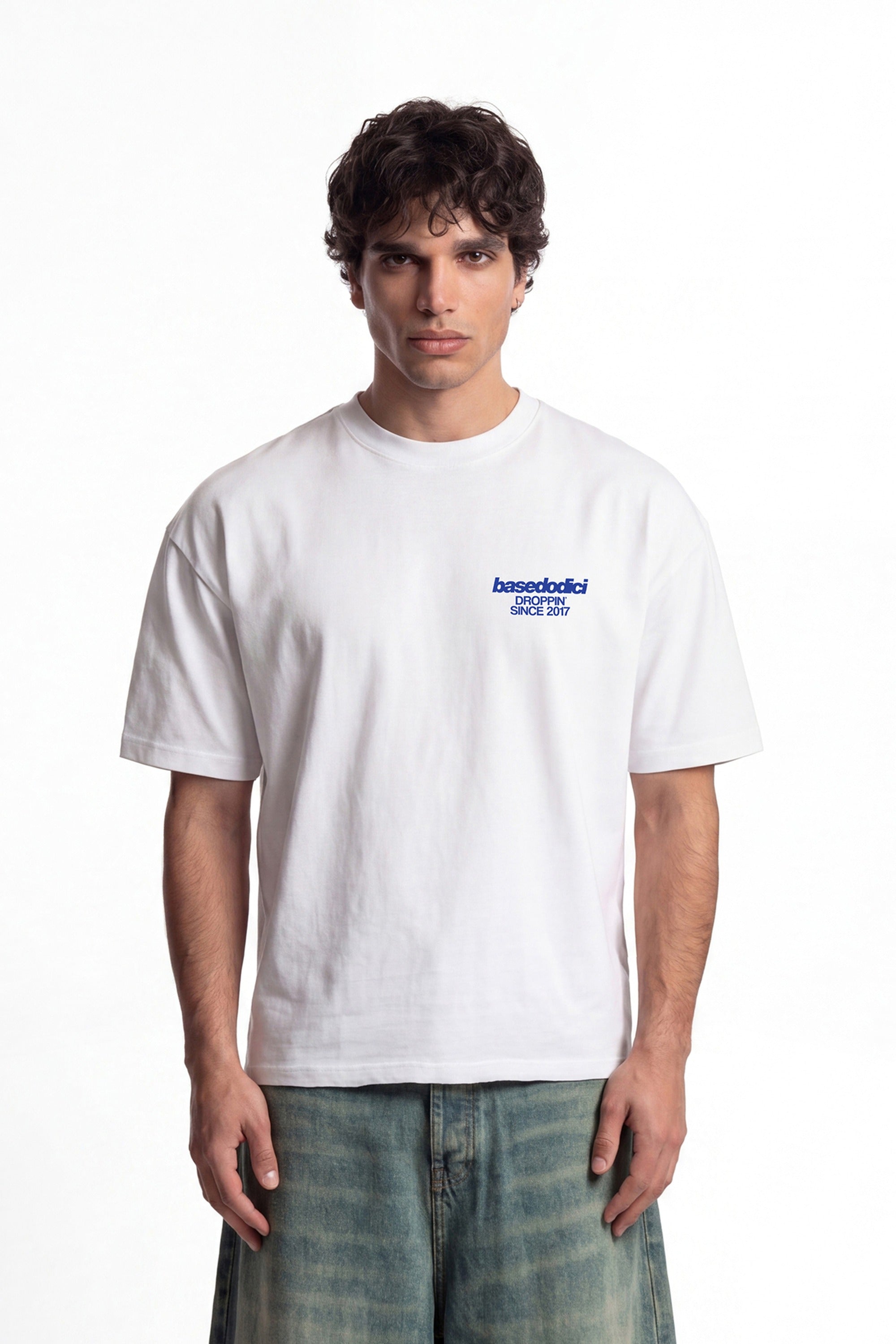T-Shirt "COPY&PASTE" SexIsCool White/Blue