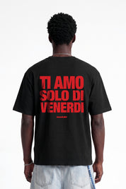 T-Shirt "COPY&PASTE" TiAmoVenerdì Black/Red