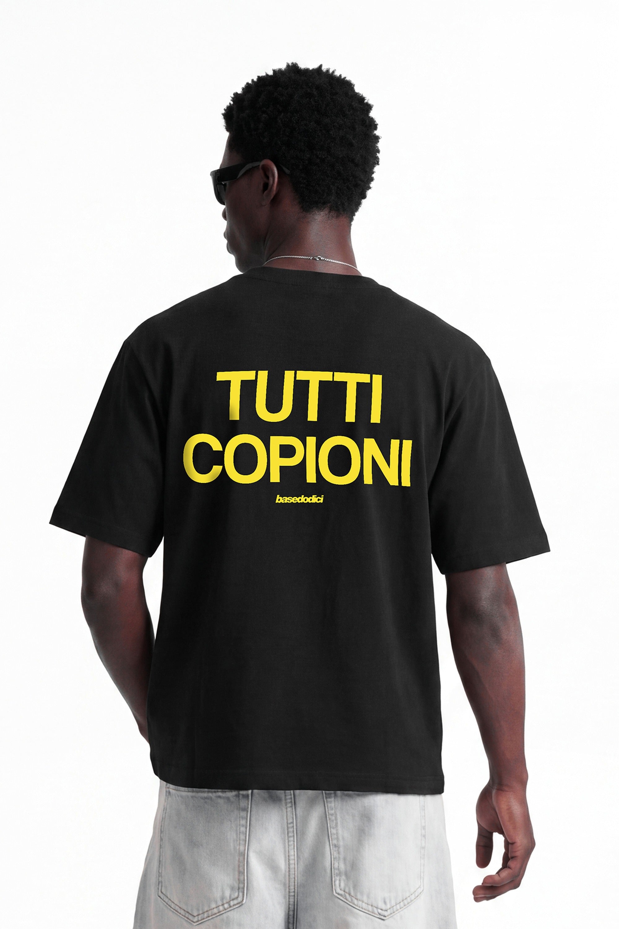 T-Shirt "COPY&PASTE" TuttiCopioni Black/Yellow