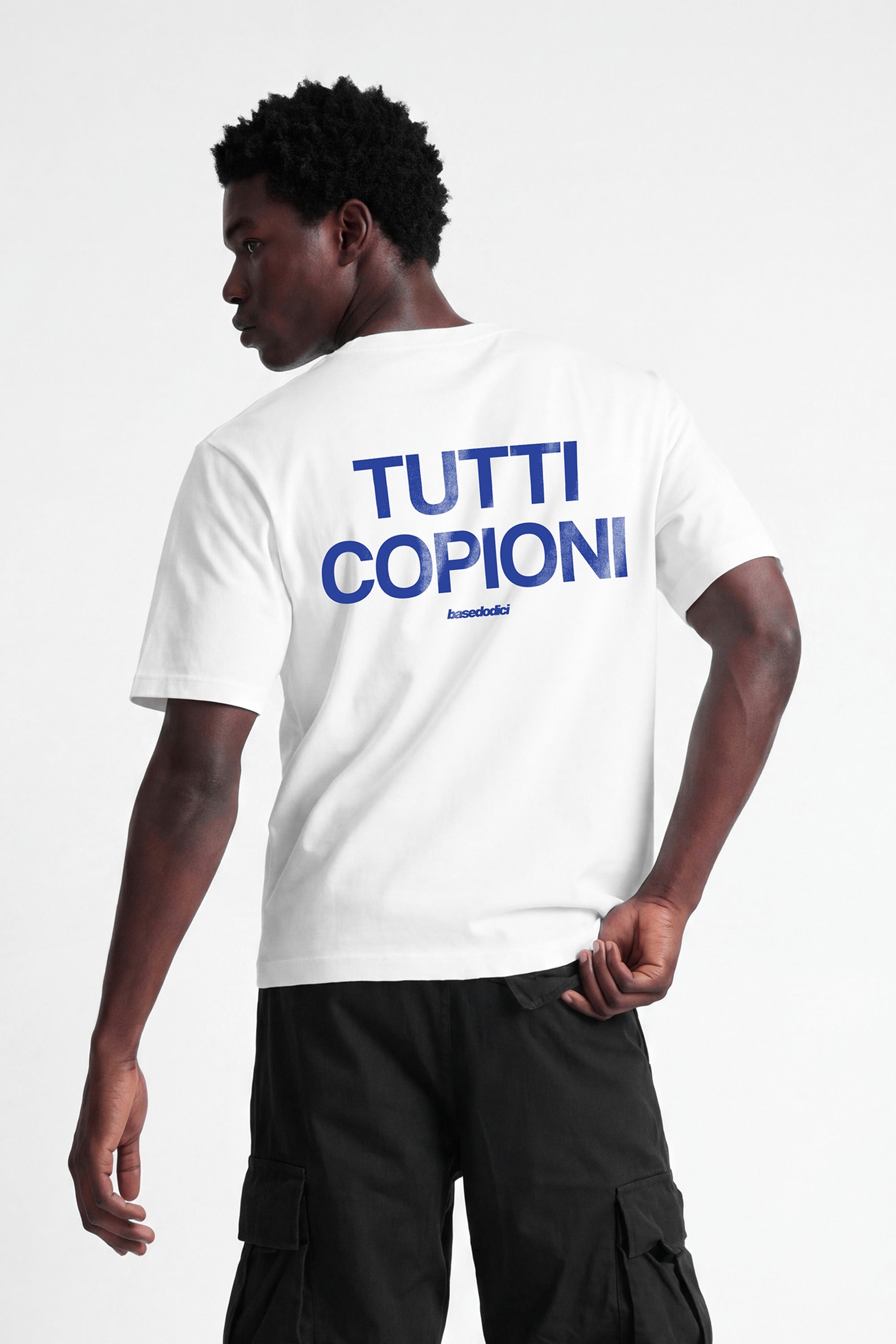 T-Shirt "COPY&PASTE" TuttiCopioni White/Blue