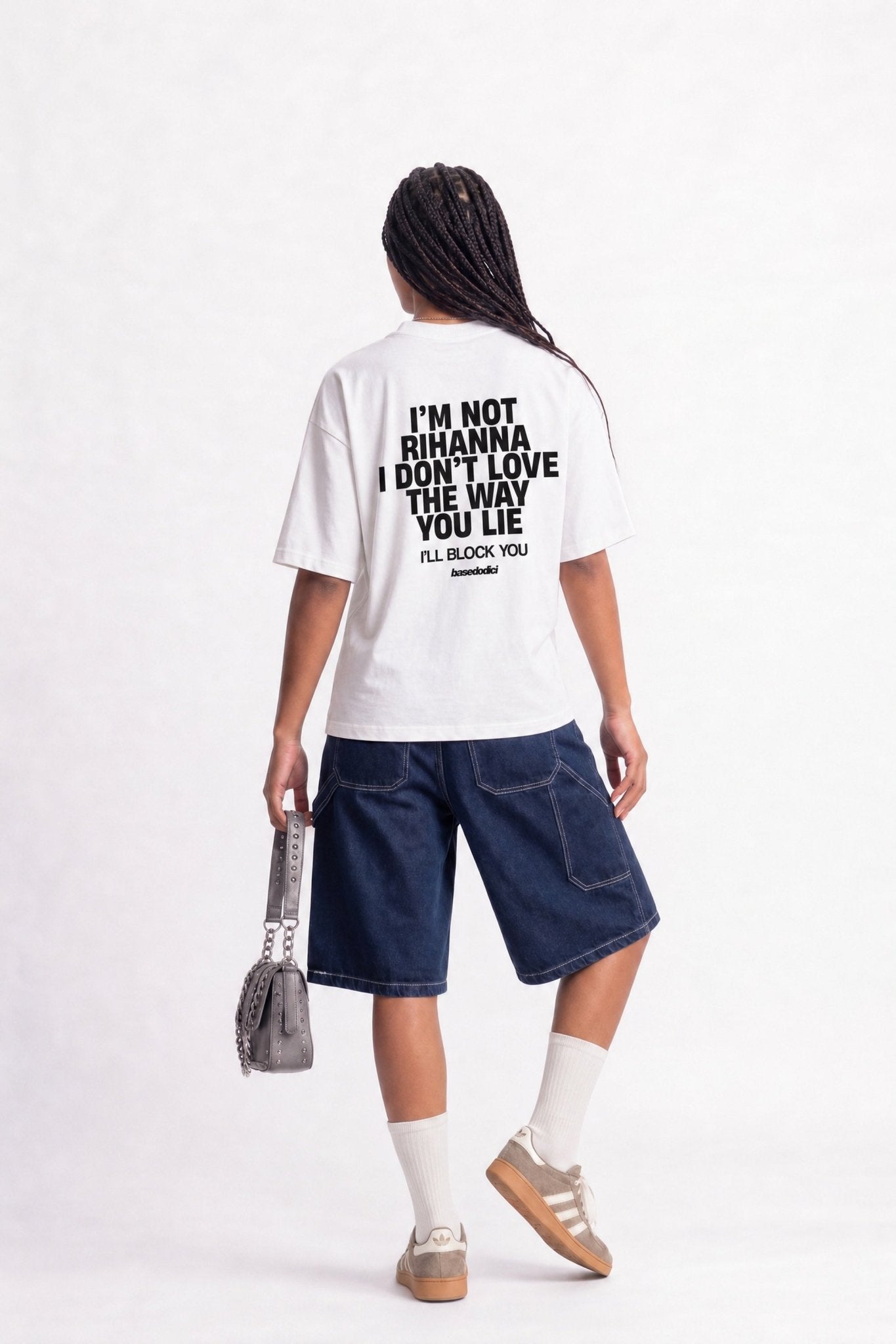 T-Shirt "COPY&PASTE" Rihanna White/Black