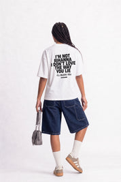 T-Shirt "COPY&PASTE" Rihanna White/Black
