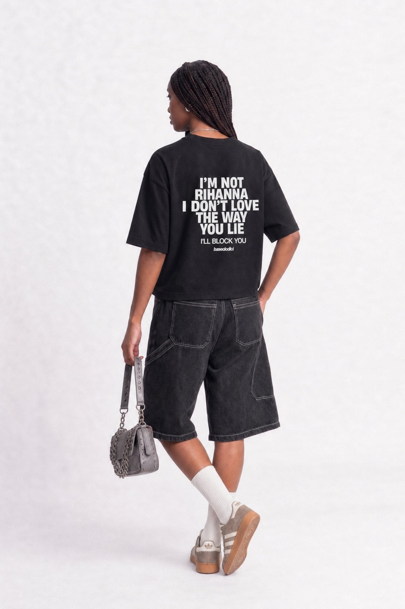 T-Shirt "COPY&PASTE" Rihanna Black/White