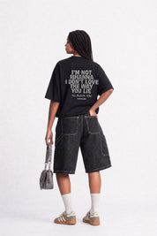 T-Shirt "COPY&PASTE" Rihanna Black/Grillz