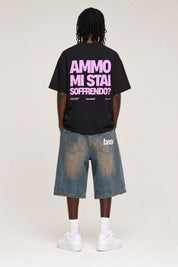 T-Shirt "AMMO" MiStaiSoffrendo Black/Pink