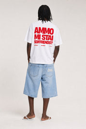 T-Shirt "AMMO" MiStaiSoffrendo White/Red