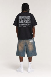 T-Shirt "AMMO" MiStaiSoffrendo Black/Glitter