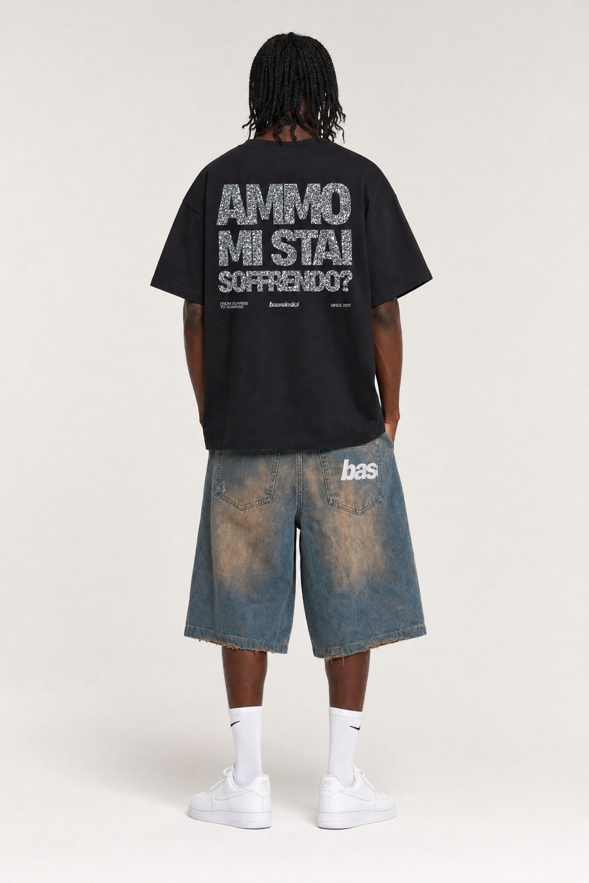 T-Shirt "AMMO" MiStaiSoffrendo Black/Glitter