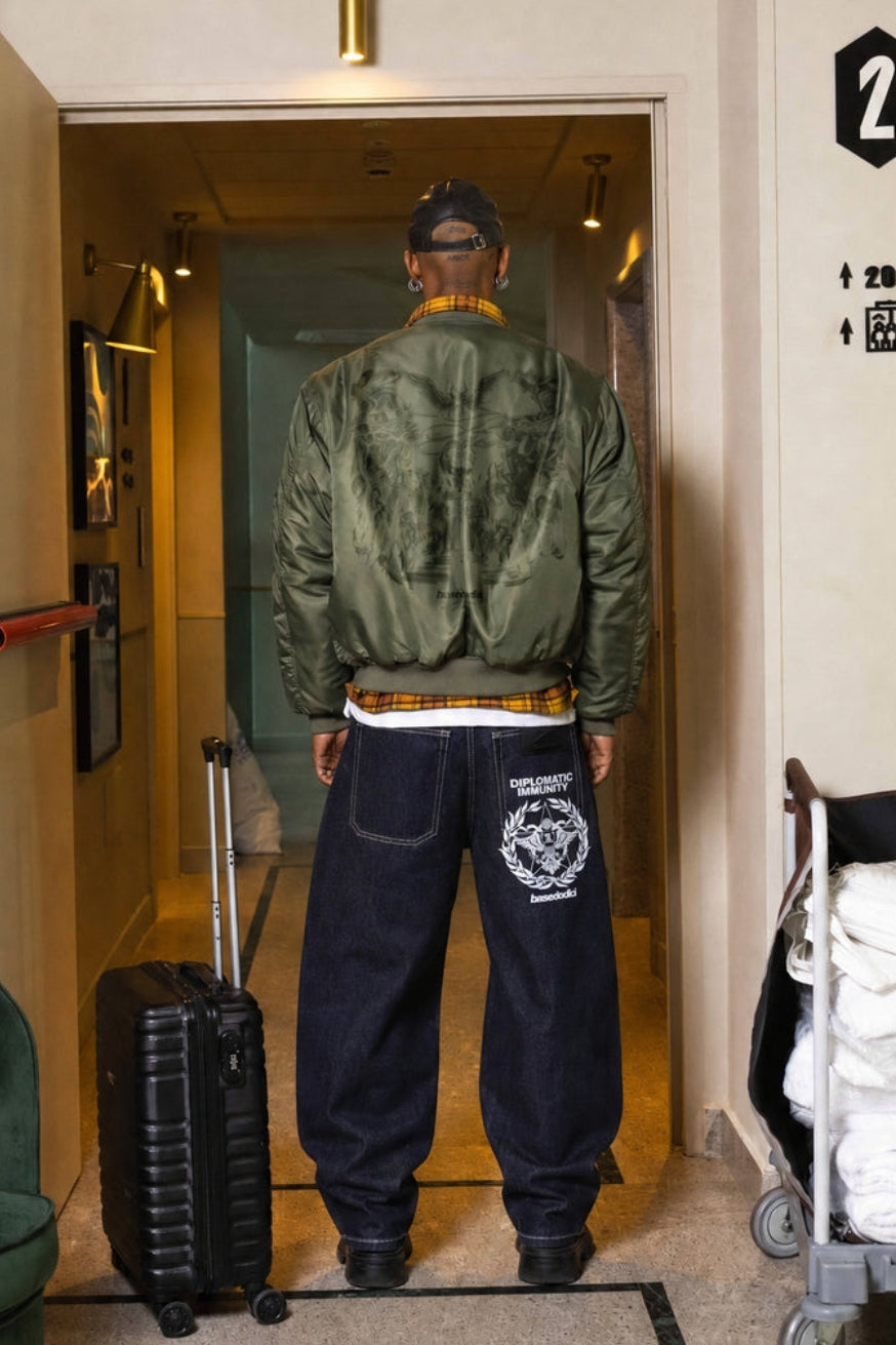 Bigall Denim "WORLD TOUR" Diplomatic Blue Raw