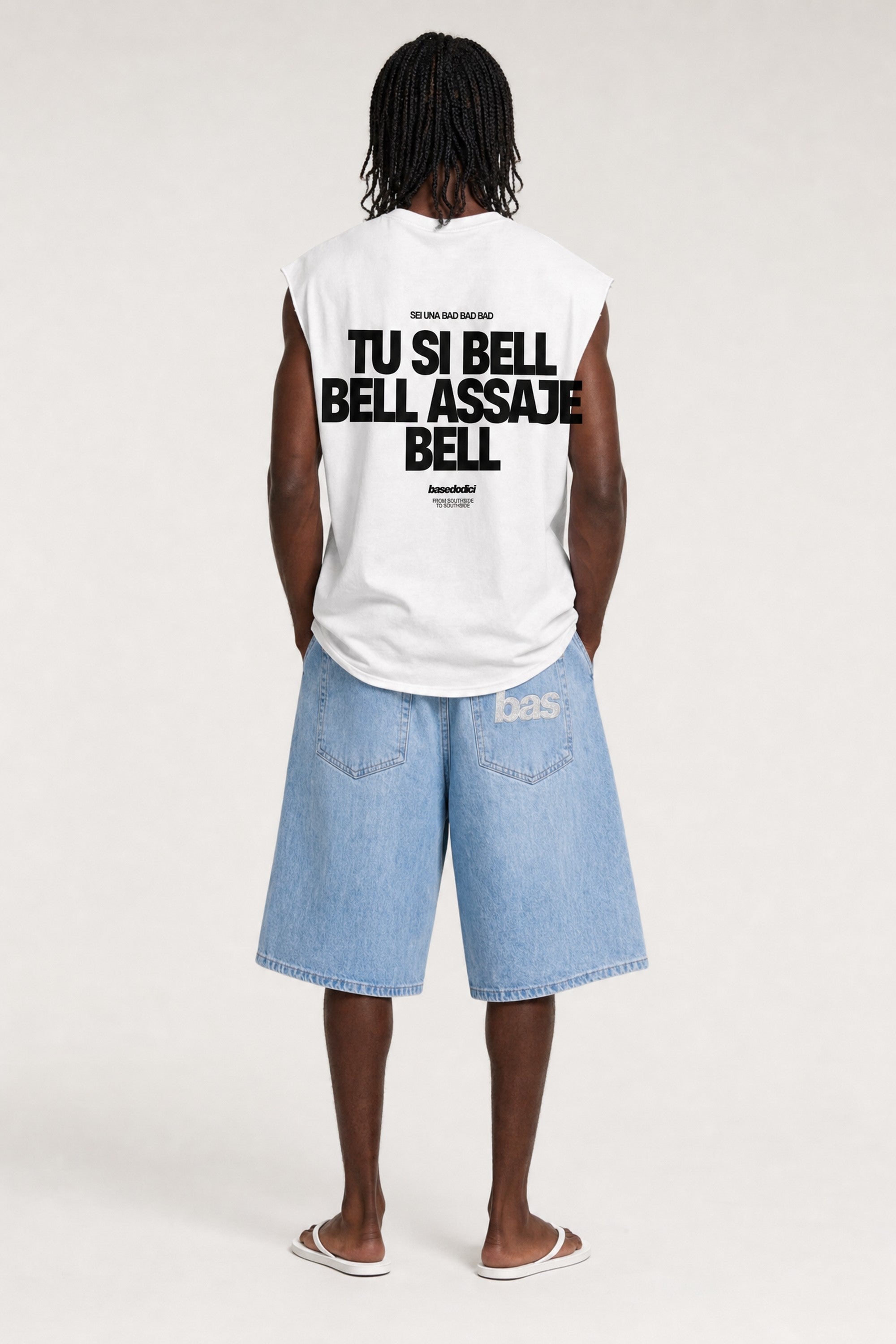 Tank "VIRAL EDIT" TU SI BELL BELL White/Black
